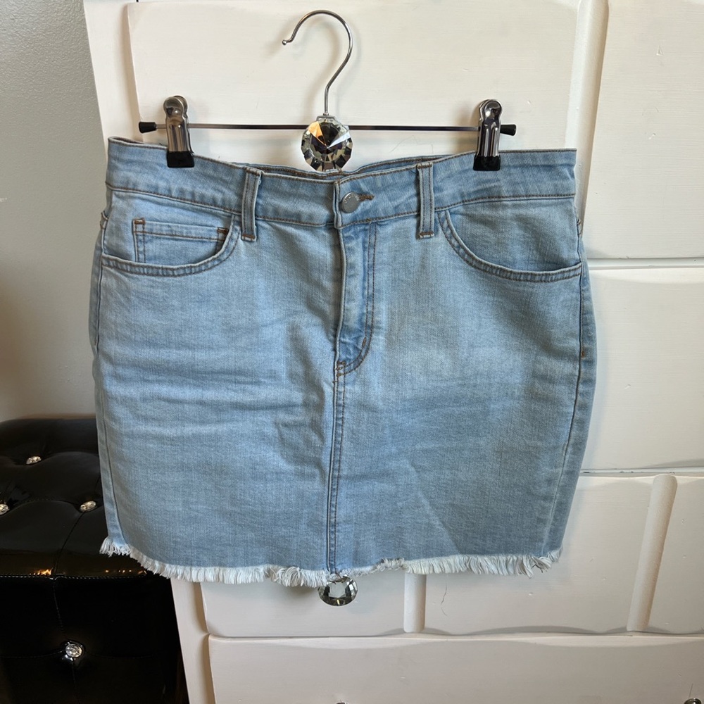 Denim jean skirt